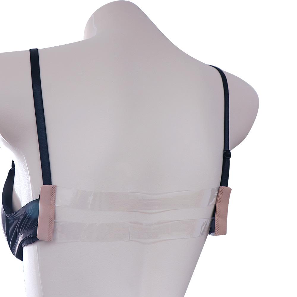 Women Elastic Band Solid Color Bra Buckle Bra Accessories Transparent Bra Extender Extension Buckle
