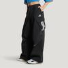 adidas Женские спортивно-повседневные брюки прямого кроя с широкими штанинами, тканые, свободные KW0682