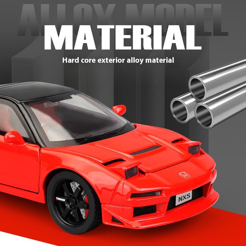 1/32 Сплав Литой Honda Acura NSX NA1 Модель Спортивного Автомобиля Симуляция Звука и Света Подставка Коллекционный Орнамент Подарок