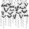 30PCS Glittered Bats Swirls Hanging Decoration Ceiling Ornament for Birthday Home Party Decoration