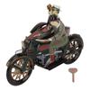 MS804A 3 Wheeled Motorcycle Wind Up Toy Nostalgic Theme Personalized Ornaments Creative Gifts Tin Toy Vintage Collectible for Boys Girls