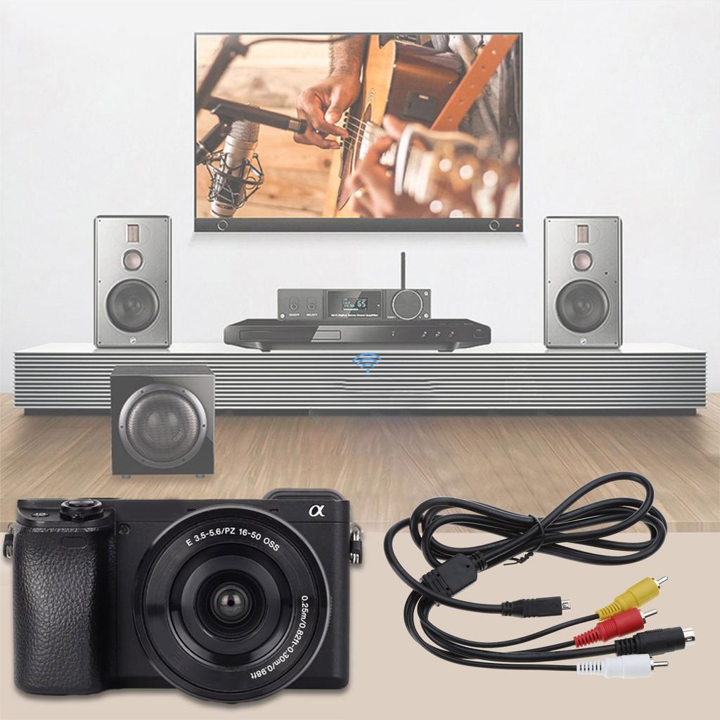 Высококачественный мини-USB к 3 RCA кабель для видеокамеры Handycam DCR-DVD DCR-HC DCR-SR DCR-SX DEV HDR-CX HDR-HC