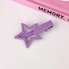 Cute Star Barrettes Clip Hairpin Y2K Girls Ornaments Headdress Hair Accessories Harajuku Barrettes Clip Bangs Hairpin