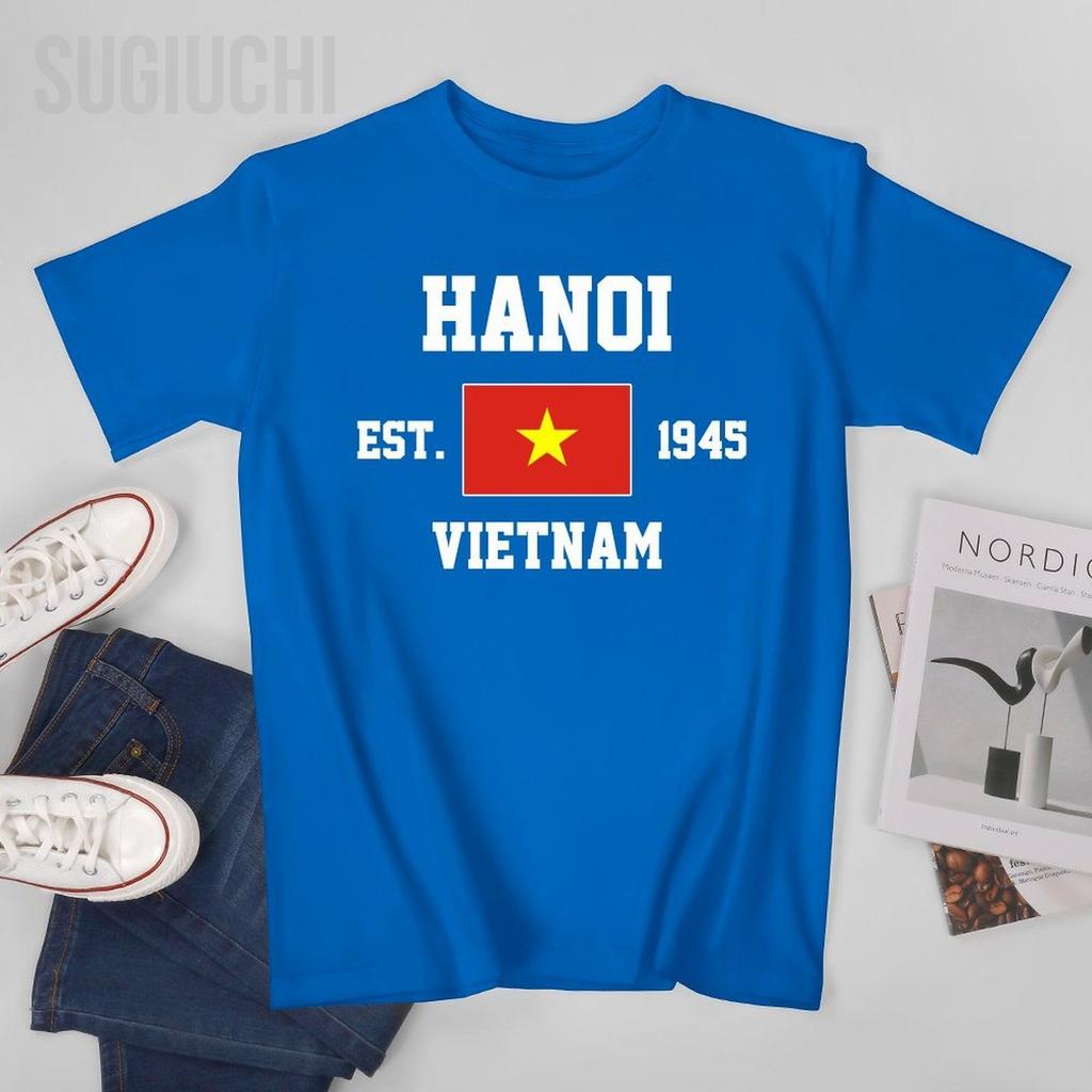 Patriotic Flag Vietnam Est1945 Hanoi Unisex Tshirt Tees Tshirt Oneck T Shirts Unisex Boys Clothing 100 Cotton