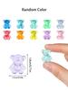 20/50Pcs Cute Mini Resin Bears Miniature Bear Tiny Animals Figures For Diy Fairy Garden Vase Filler Glass Container Decor