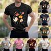 Men's Stand Collar Short Sleeve Shirt Loose Leisure Holiday Shirt Man