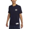 Nike T Shirts Men's Blue Crew Neck Moderate Straight Fit DR7634-498