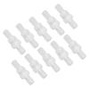 10 Pcs 1 Way Check Valve Translucent Water Stop Hose Check Valve with Spring for Chemical Industry