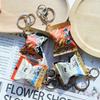 Simulation Korean Snack Keychain Mobile Phone Mini Snack Pendant Car Keyring Backpack Charm Decoration Jewelry Gift
