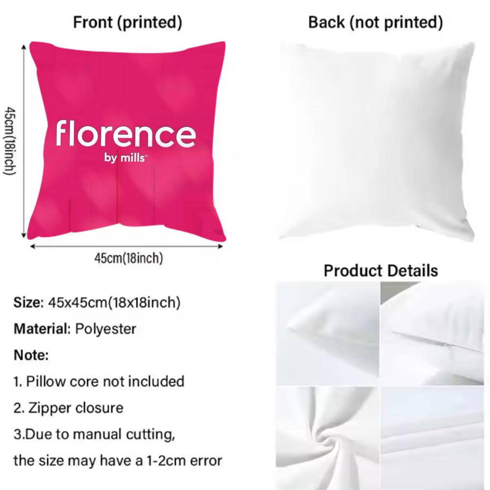 Модная Наволочка С Принтом Узора Подушки-Кушона Florence By Mills Для Подушек Дивана В Гостиной и Декора Спальни