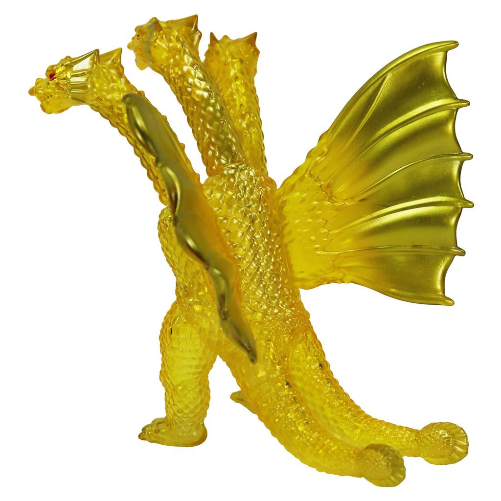 CCP Серия средних размеров Производство контента персонажей Godzilla EX Godzilla King Ghidorah King Ghidorah Прозрачный желтый Примерно 130 мм Фигурка из ПВХ (КПК)