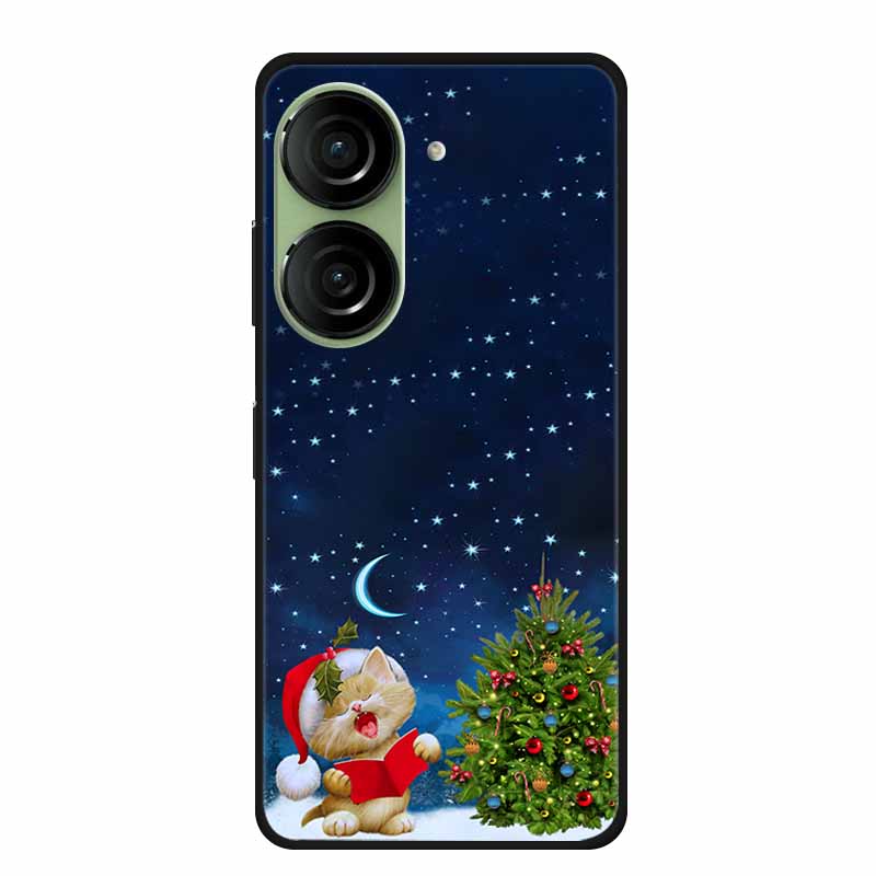 Christmas Phone Case For Asus Zenfone 10 5G AI2302 Cases Soft Silicone For Asus Zenfone 9  AI2202 Shockproof Cover Bumpers Funda