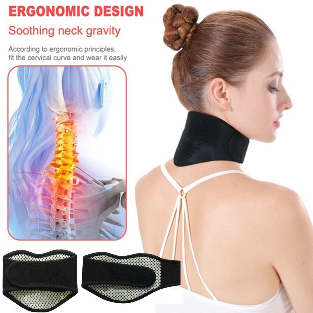 Far Infrared Tourmaline Massager Warmer Cervical Disc Therapy Neck Care Collar Neck Support Self-heating Pad Magnetic Neckband
