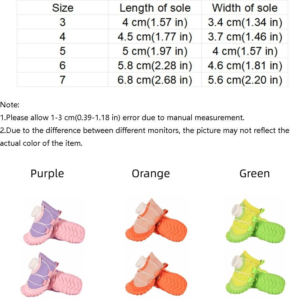 4PCS Anti-Slip Pet Mesh Boots Breathable Pet Paw Protector Wear-resistant Dog Sneakers  Daily Wear