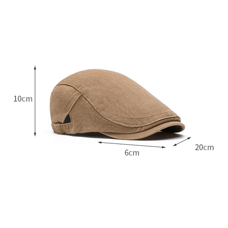 Beret Men's Spring Autumn Sunshade Sun Hat Forward Cap Youth Peaked Cap