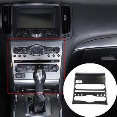 Накладка на панель кондиционера console air condition panel cover trim из карбона ABS для Infiniti G Series 07-13