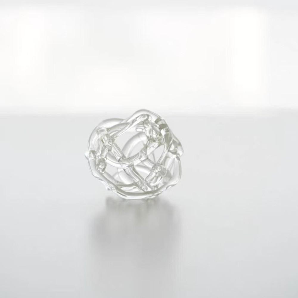 Transparent Glass Ball Vase Zen-Inspired Design Hydroponic Flower Vase  Flower Arrangement