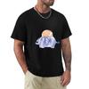 Little Sloth And Elephant Watercolor T-Shirt Customs Anime Figures Mens Graphic T-Shirts