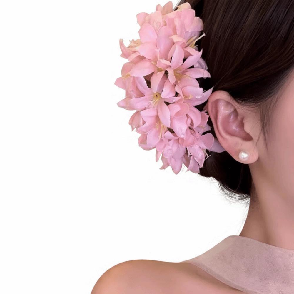 15cm Artificial Flower Hair Clips Elegant Bridal Hair Accessories Flower Hair Pins for Women