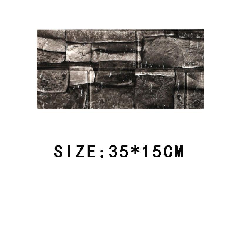 5/10 шт. 35*15 см обои самоклеящиеся декоративные кухонные водонепроницаемые наклейки мягкая упаковка обои пенопластовый кирпичный узор стереоскопические 3d наклейки на стену