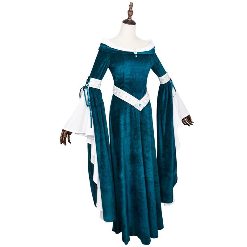 Halloween Velvet Dress Queen Cosplay Vintage European Court Gown Party Princess Costume Role Play