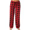 (SU)Women Autumn Winter Plaid Printed Pants Full Length Long Trousers Sports Pants