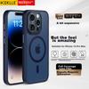 IPhone 14 Pro Max Case, Apple 14 Pro Max Protective Cover, Wireless Charging Compatible, Frosted Anti-Drop Full Protection Case, Royal Blue