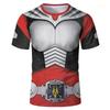 Японское Аниме Kamen Rider Вихрь 3D-принтованные футболки Мужские и Женские Футболки для косплея Летняя Уличная Мода Спортивные Топы