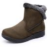 Autumn and Winter New Warm Women's Snow Boots Side Zipper Low Heel Casual Women's Shoes