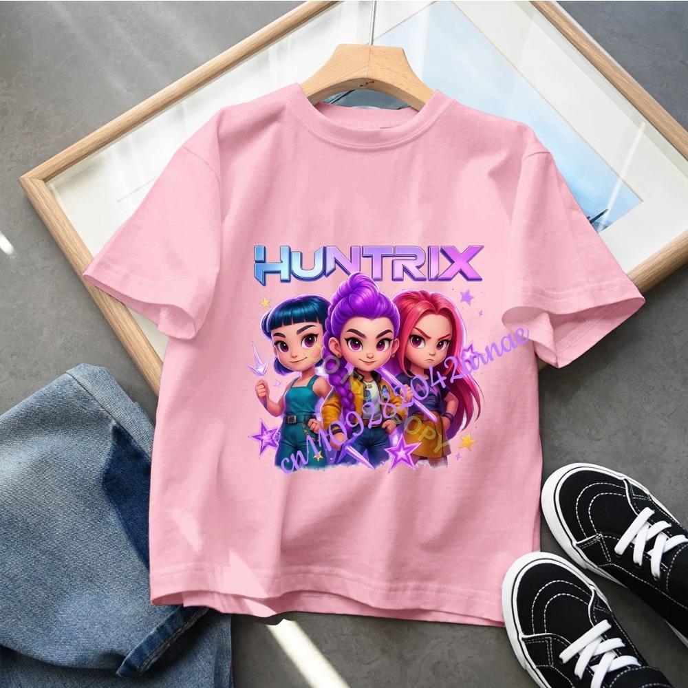 Детская футболка для девочек Детская одежда KPop Охотники на демонов Подарки для фанатов Одежда для детей Модные повседневные топы