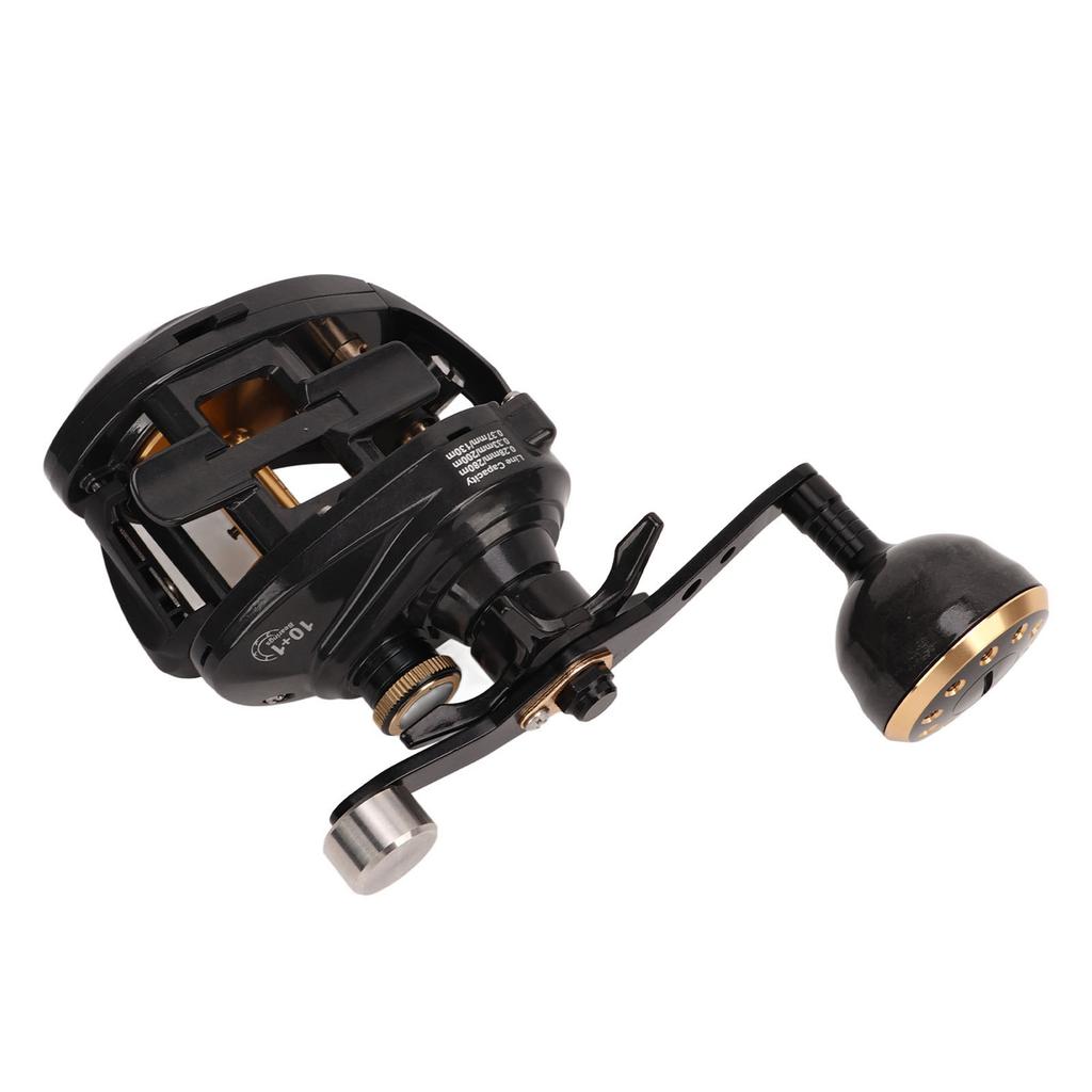 Рыболовная мультипликаторная катушка с низким уровнем шума, катушка из углеродного волокна, металлический корпус, катушка-бейткастер для рыбалки, левая рука