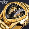 Men's Automatic Watches for Men Luxury Hollow Triangle Male Mechanical Wristwatches Skeleton Waterproof Reloj Hombre