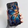 For ZTE Blade A52/Optus X Tap 2 Jelly Soft Black Cover New Stylish Pattern Astronaut Coconut Tree moonlight Rose Casing