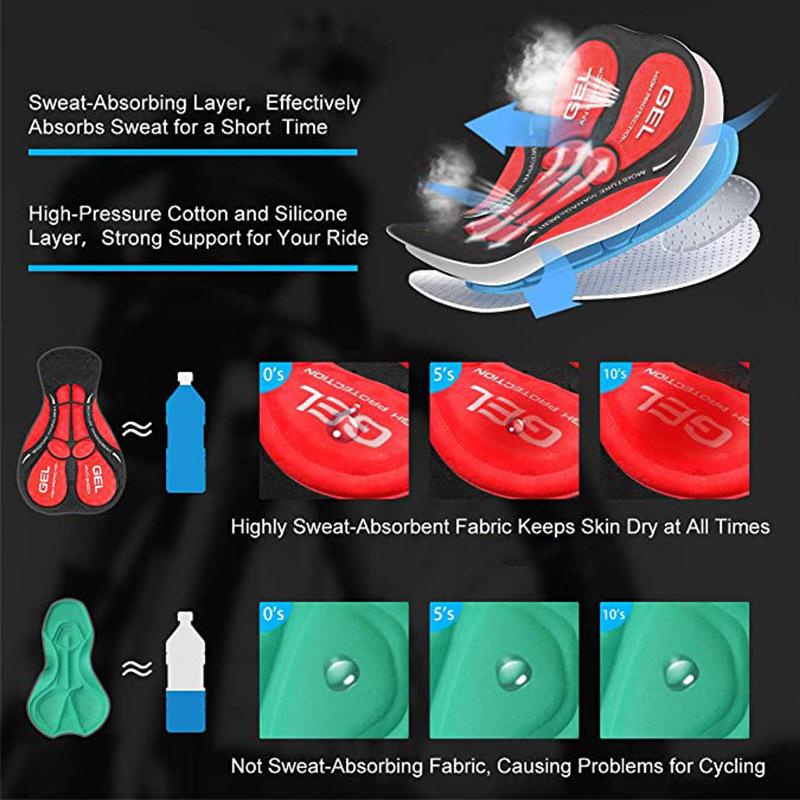 Летние велосипедные штаны, быстросохнущие, дышащие, облегающие, с силиконовой подкладкой, для мужчин и женщин, идеально подходят для езды на велосипеде, занятий спортом на открытом воздухе и фитнесом