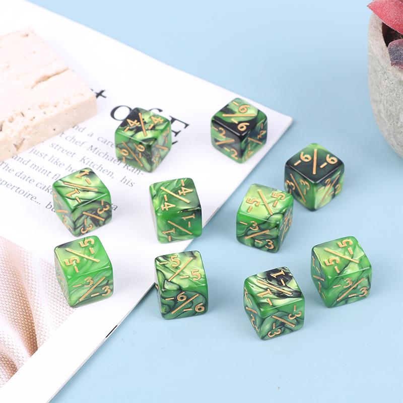 1 шт 16 мм 6-гранные игральные кости счетчики +1/-1 игральные кости детские игрушечные игральные кости для игры
