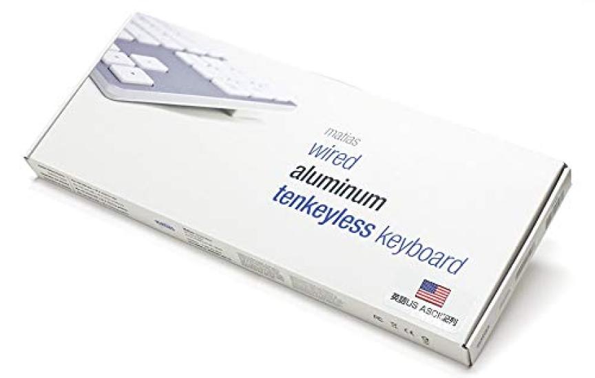 Matias Wired Aluminum Tenkeyless Keyboard for Mac Silver English Layout USB Silver