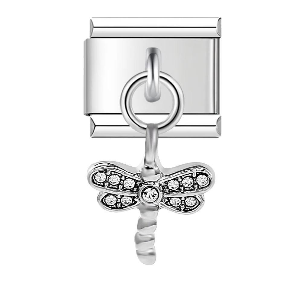 DIY 9MM Stainless Steel Italian Charm Bracelet with Spliceable and Detachable Pendants