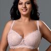 Lace Plus-size Bra with Large Cups and Wide Straps Underwire Support and Shaping