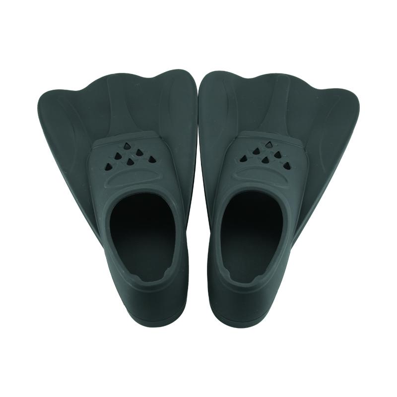 Silicone Short Duck Freestyle Swimming Fins for Adults and Kids-Soft Comfortable Snorkeling & Scuba Diving Training Equipment