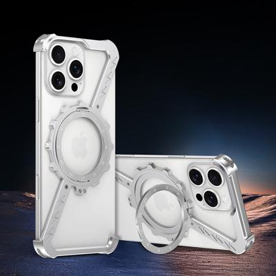 Чехол-подставка для iPhone 16/15 Pro, совместимый с MagSafe, бампер Z-образной формы, чехол для телефона