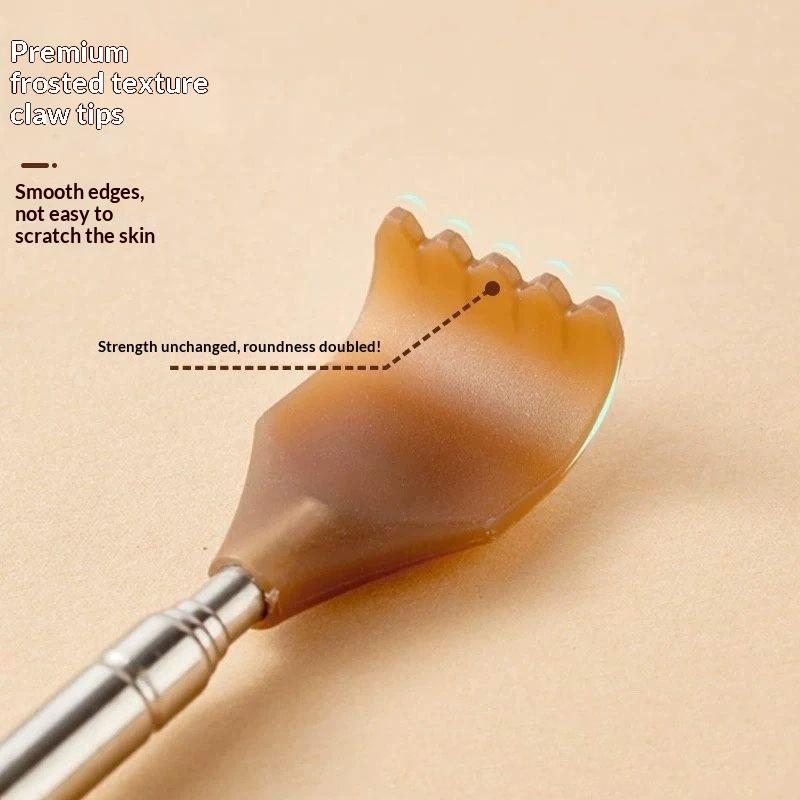This Portable, Retractable Back Scratcher Features A 360-Degree Rotating Massage Ball On The Handle.