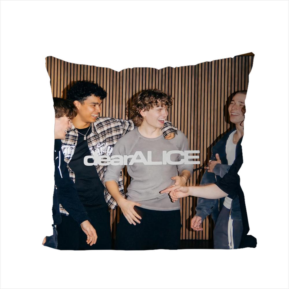 DDear ALICES Pillow Case For Car Sofa Decorative Home Doublesided Print Plush Square Throw Pillow Cushion Cover