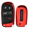 Хромированный красный чехол-брелок из ТПУ для Dodge Charger Challenger Jeep Chrysler и т.д.