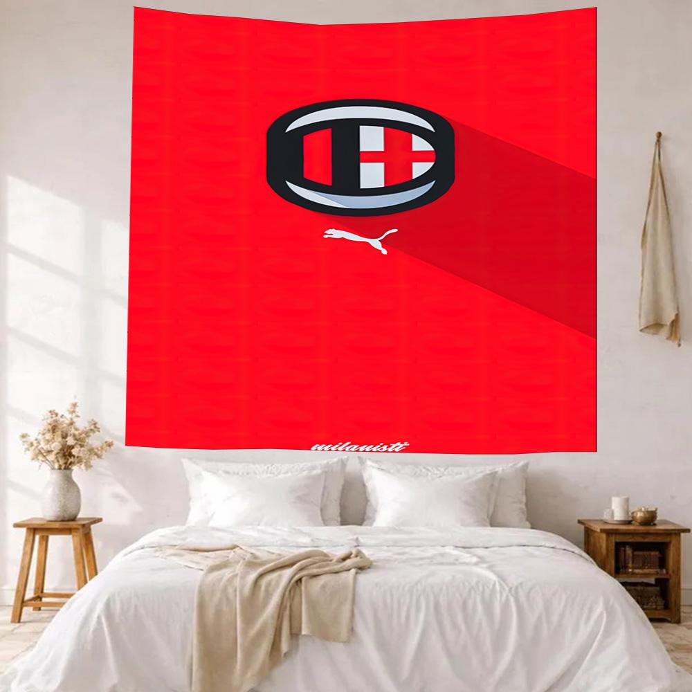 Ac Milan Wall Decor Tapestry Art For Pet Memorial Birthdaywedding Party Backdrop Family Gift