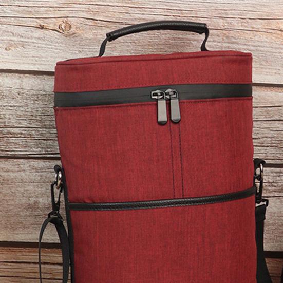 Сумка-тоут для переноски вина на 2 бутылки, герметичная, изолированная, портативная