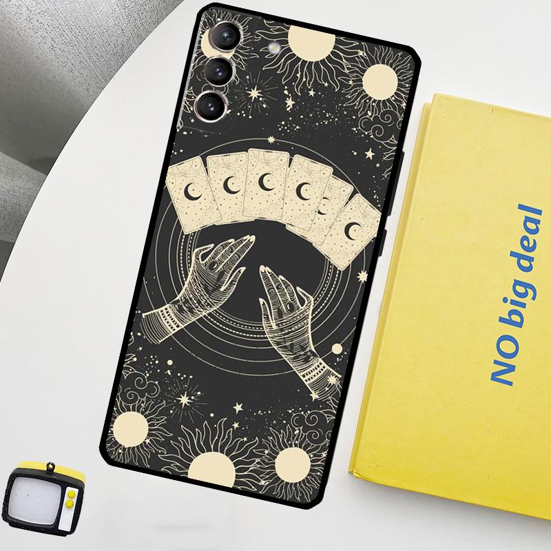 Чехол для телефона с рисунком 'Гадание Луна Звезды Руки' для Samsung Galaxy S25 Ultra S20 S21 S22 S23 Plus S24 Ultra S9 S10 S25 FE
