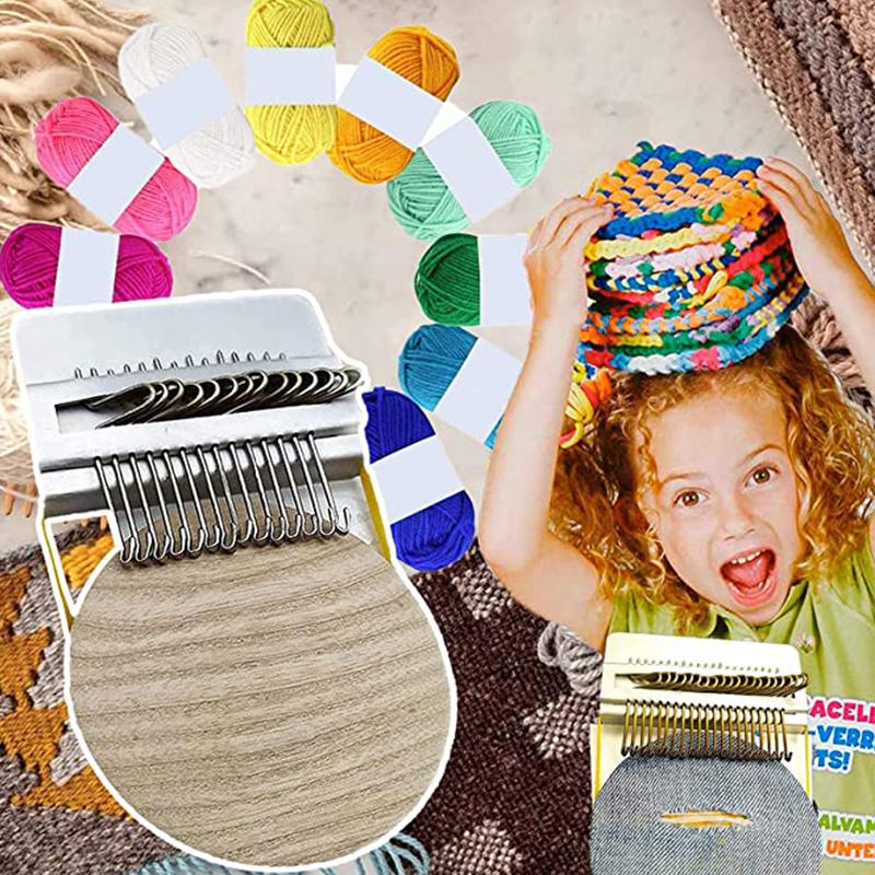 Diy Creative Braiding Patching Machine Hand Knitting Wooden Speed Weve Type Small Loom Tool Stitching And Knitting Loom
