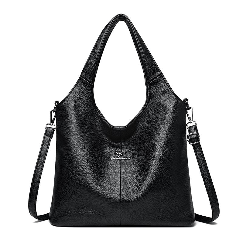 Большая вместительная роскошная дизайнерская сумка-мешок из высококачественной мягкой кожи через плечо