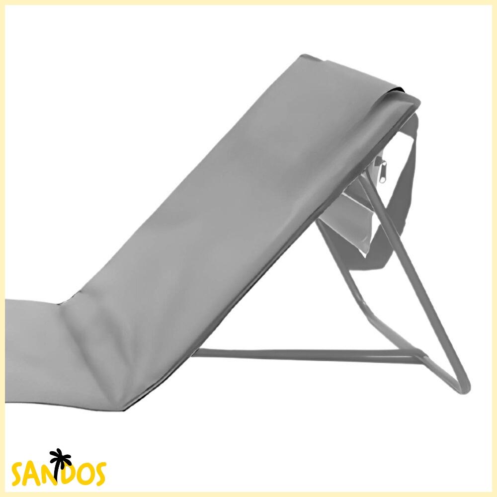 Beach mat, foldable deckchair with backrest, for sunbathing, light 2-in-1 bag