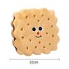 Плюшевая подушка в виде сэндвич-печенья, круглая, квадратная, мультяшная, плюшевая игрушка в виде печенья, мягкая